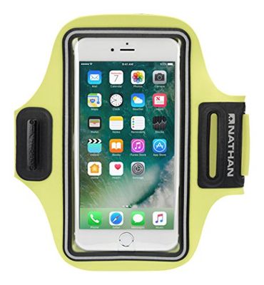 Nathan NS4947 Stridesport Smart Phone Arm Carrier, Unisex, NS4947, Safety Yellow