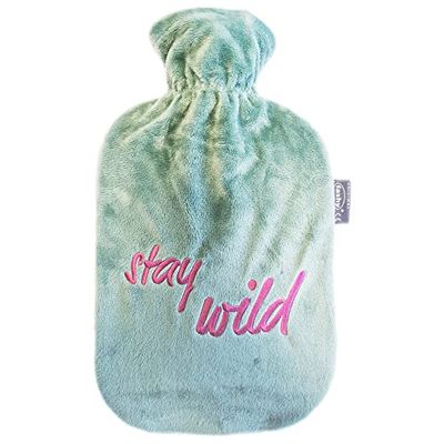 Fashy Stay Wild 67393 60 - Borsa dell'acqua calda, 2 l, colore: Verde salvia