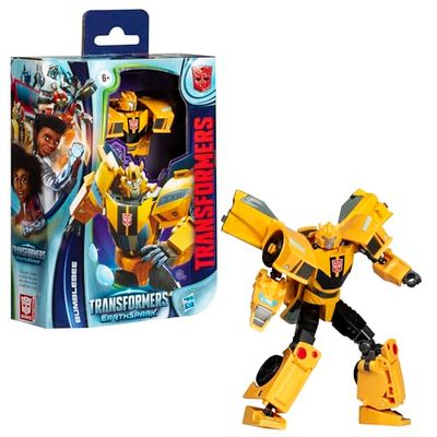 Transformers Toys EarthSpark Deluxe Class Bumblebee, 12.5-cm Action Figure, Robot Toys for Children Aged 6 and Up