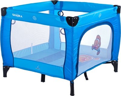 Caretero Quadra - parque portátil, cor azul