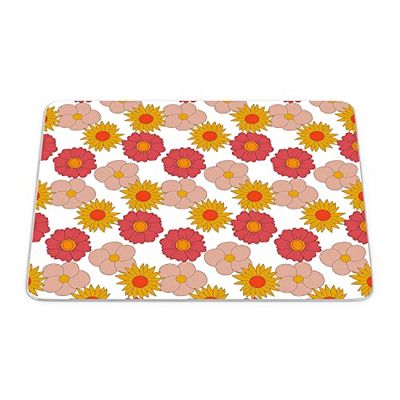 Bonamaison, Rechthoek Pop Art Digital bedrukte muismat, antislip onderkant, voor kantoor en thuis, grootte: 22x18 cm