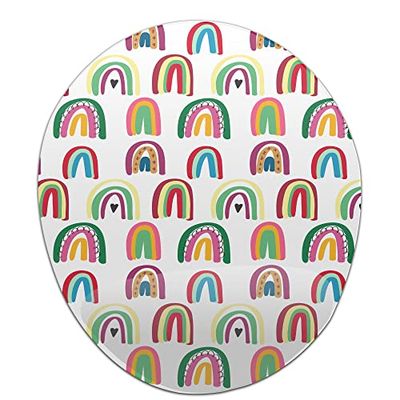 Bonamaison, Alfombrilla de ratón ergonómica con reposamuñecas, impresión Digital, antitendón, Antideslizante, para Oficina y hogar, tamaño: 20 x 23 cm
