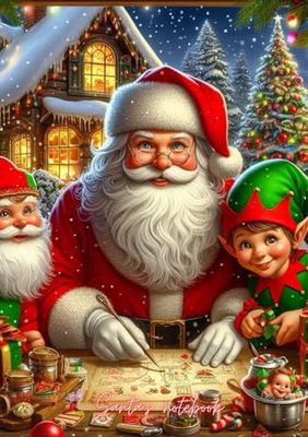 Christmas notebook: paperback notebook 5,83 x 8,27 inches
