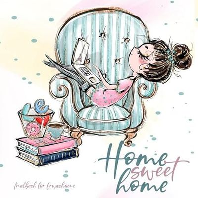 epubli Inicio Sweet Home - Malbuch für Erwachsene: | Ilustraciones de zauberhafte | lesen, backen, nähen, malen, Stricken, Yoga, kuscheln mit Hund und Katze... Alles Was wir zuhause lieben