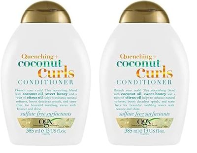 OGX Coconut Conditioner for Curly Hair 385 ml (Pack of 2)
