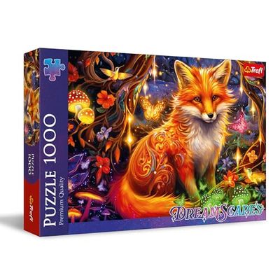 Trefl DreamScapes: Zorro de Cuentos de Hadas-Puzle de 1000 Piezas-Serie de Cuadros del Mundo de ensueño, para Adultos y niños a Partir de 14 años, Multicolor (10932)