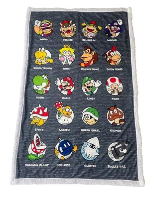 HOMADICT W kratę SHERPA 100X150 cm SUPER MARIO CHARAKTERS