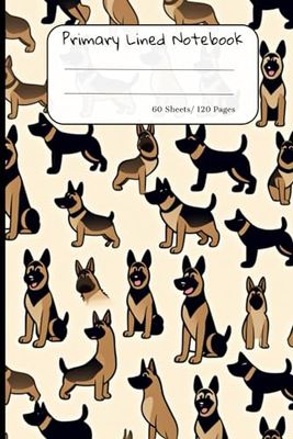 German Shepherd Lined Notebook: 120 Pages, 12.52 x 9.25 in, Perfect for Dog Lovers