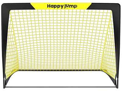 Happy Jump Portería de Fútbol Emergente Portería de Fútbol para Jardín Entrenamiento de Fútbolx1 (3'x2.2'-Negro+Amarillo)