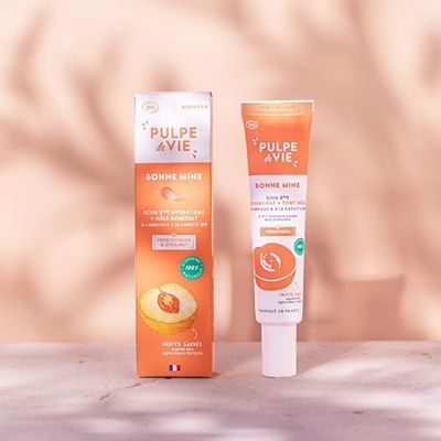 Pulpe de Vie - Soin Visage Bonne Mine 2-en-1 à l'Abricot Bio 40ml - Effet Soleil, Hydrate & Protège - Vegan & Certifié BIO - Fabriqué en France - 100% Origine Naturelle