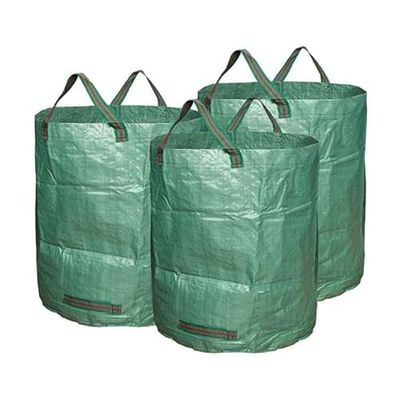 Ram® Sacs à déchets de jardin très résistants – 272 litres – 3 sacs – Poignées industrielles et tissu – Sacs à déchets verts – Réutilisables