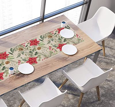 VINILIKO Chemin de Table en Vinyle Fleur de Pâques 30x120 cm