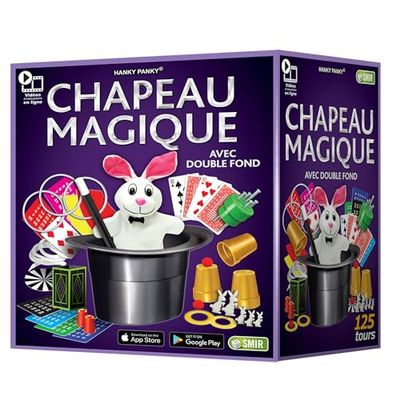 Grimaud Jeux de Sociéte-Mon Premier Chapeau Magique-125 Tours, 8904,A partir de 6 ans, Noir