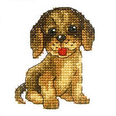 RTO Cross Stitch Kit, Cotton, Multicoloured, 9x9 cm