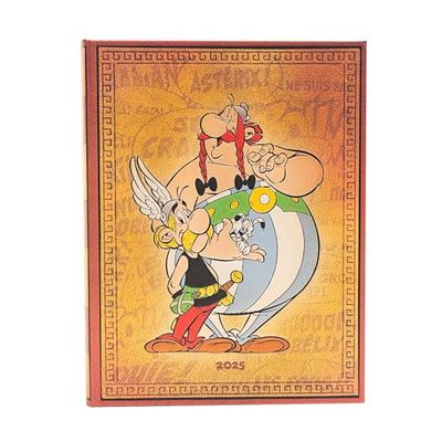 Kalendarz Paperblanks 2025 Asterix & Obelix Ultra Dzienny: jeden dzień na stronie, zamykany na gumkę, Papier 80 GSM