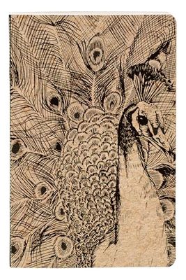 Clairefontaine 116036C – een klein notitieboek, genaaid, met motief natuur, op kraftpapier, 11 x 17 cm, 64 pagina's, gelinieerd, ivoorkleurig papier, 90 g, collectie Le Cherry White, 4 afbeeldingen,