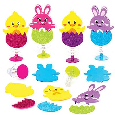 Baker Ross Jouets à Ressorts de Paques - Lot de 8, Jeux pour les Enfants (AT498)
