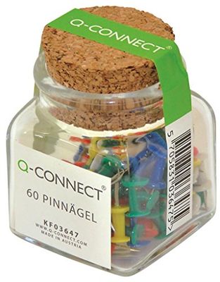 Q-connect kF03647 épingles en verre coloris-lot de 60