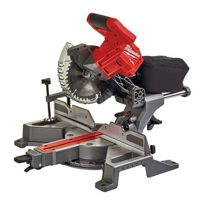 Milwaukee Ingletadora telescópica a batería 18V, con capacidad de corte 51x215mm, Inglete a izquierda 48º y 48 a dcha-Ver-0 M18FMS190-0 Rouge/Noir