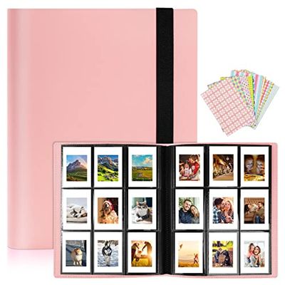 Fotoalbums, 468 vakken plakboek geheugen boek, 52 pagina's mini filmalbum voor Polaroid Zink Fotopapier/Fujifilm Instax Mini Film/Kodak Zink Fotopapier/HP Sprocket Fotopapier - Roze