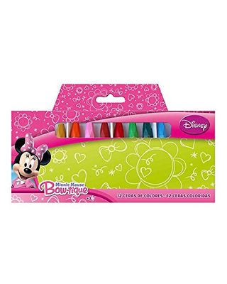 Minnie Mouse- Ceras DE Colores 12PZS.Minnie, 0 (Planet Toys AS7085)