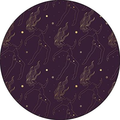Bonateks, Round Digital Printed Mouse Pad, Non-Slip Base, for Office and Home, Diameter:22cm