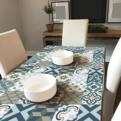 Ambiance Sticker Adesivi Murali per Mobili da Tavola, Adesivi Decorativi per Camere da Letto e Armadi Hectorio - 60 Piastrelle Adesive 20 x 20 cm