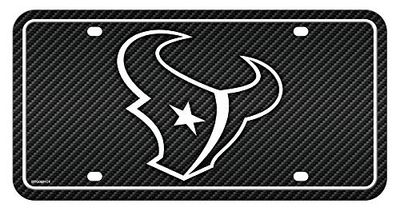 Rico MTG0601CF Texans – Design Fibre de Carbone – Étiquette Automatique en métal