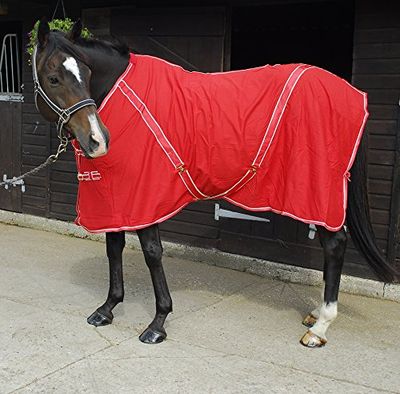 Rhinegold Lenzuolo Estivo, 36 IT, Rilegatura Rossa Bianca, 130 cm
