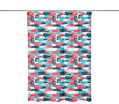 Bonamaison, Rideau de Douche Imprimé Numériquement, Anneaux de Rideau de Douche Inclus, 1 Pièce, 140X200 Cm - Conçu et fabriqué en Turquie