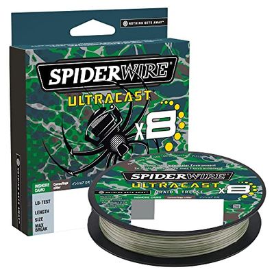 SPIDERWIRE Sucvp80-ic Ultracast Braid-SUCVP80-IC Unisexe, Camouflage côtier, 20lbs