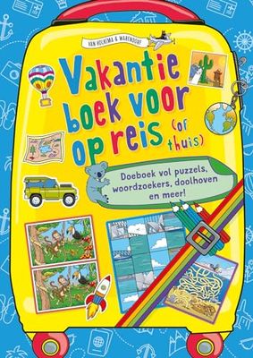 Vakantieboek voor op reis (of thuis): Doeboek vol puzzels, woordzoekers, doolhoven en meer!