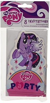 My Little Pony Stand-up Invites & Envelopes /8