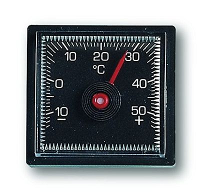 TFA 16,1001-Termometro in PVC, Colore: Nero