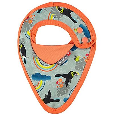 Close Pop-in Newborn 0 tot 6 maanden oude bandana unisex baby dribbel slabbetje waterdicht | Stage 1 - Toucan Print