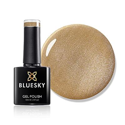 Bluesky Gel Nail Polish, Summer 2021 Collection, Drums Solo Ss2122, 10 ml, Bronze, Brown, Gold, Pearl, Shimmer, Metallic (Requires Curing Under UV/LED Lamp)