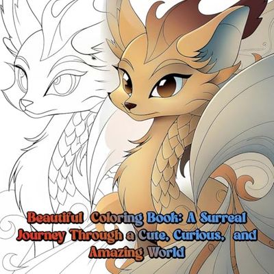 Beautiful coloring book a surreal journey through a cute, curious, and amazing world