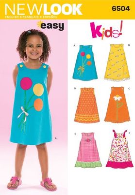 New Look 6504, Misura A Cartamodello per Abiti da Donna, Multicolore