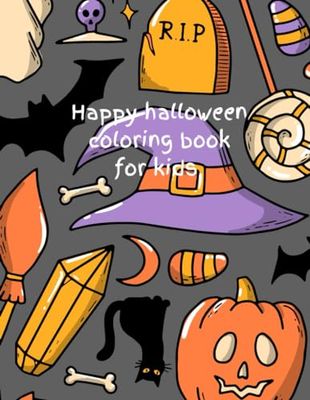 Happy Halloween coloring book for kids