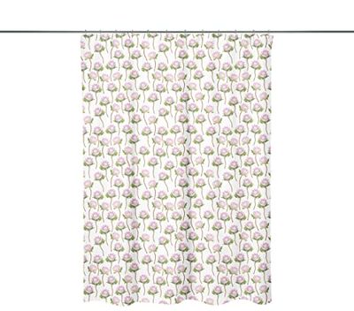 Bonamaison Digitally Printed Shower Curtain, 1 Piece 150x200 Cm - Designed And Manufactured in Turkey