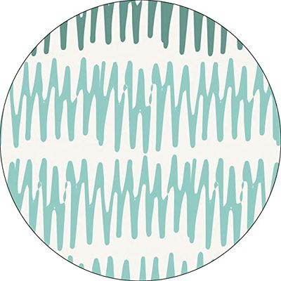 Bonateks, Ronde digitaal bedrukte muismat, antislip onderkant, voor kantoor en thuis, diameter: 22 cm