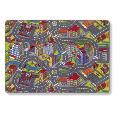 PARENCE.- Alfombra de juego para niños 100x150cm - Alfombra de juego para bebés Modelos aleatorios Ciudad interactiva o pista de carreras de coches - Varios modelos, lúdicos - 100x150cm