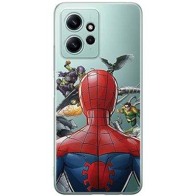 ERT GROUP Funda para teléfono móvil Xiaomi REDMI Note 12 4G Original y con Licencia Oficial de Marvel con diseño Spider Man 004, parcialmente Transparente