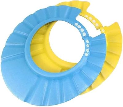 PARENCE.- Lot de 2 Chapeaux de Bain Bébé – Protection Yeux & Oreilles | Casquette Douche Réglable Bébé Enfant | Silicone Souple Antiglisse | Accessoire Bain Coloré – 2 Pièces