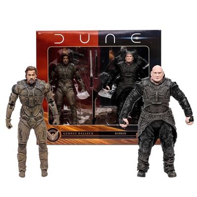 Dune, deuxième Partie Pack 2 Figurines Gurney Halleck & Rabban 18 cm