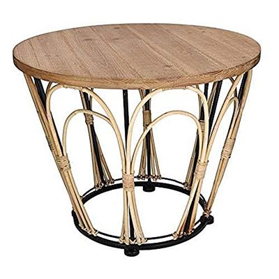 Vacchetti 8039150000 Table Basse, Bois, Lin, Moyenne