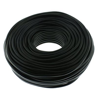 Seki 312631 Ronde Câble de Haut-Parleur 2 x 1,5 mm², 50 m Noir