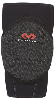 Mc David 671R Kniebandage, uniseks, volwassenen, zwart/grijs, XL