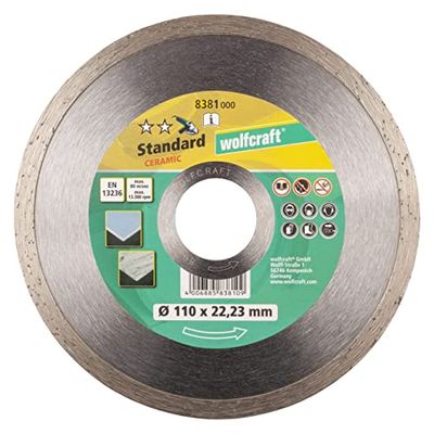wolfcraft Disco de corte de diamante "Standard Ceramic" para rebarbadoras I 8381000