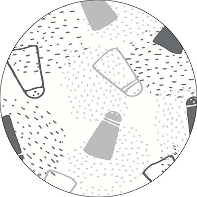Bonateks, Ronde digitaal bedrukte muismat, antislip onderkant, voor kantoor en thuis, diameter: 22 cm